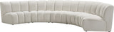 Infinity Modular 5-Piece Sectional Sofa - Luxurious Deep Channel Tufting & Modern Design Elegance
