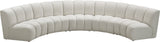 Infinity Modular 5-Piece Sectional Sofa - Luxurious Deep Channel Tufting & Modern Design Elegance