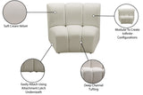Infinity Modular Chair - Stylish Contemporary Seating with Soft Velvet and Deep Channel Tufting