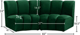 Infinity Modular Sectional Sofa - Luxurious Soft Upholstery with Deep Channel Tufting Design
