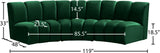 Infinity Modular Sectional Sofa - Soft Velvet Upholstery, Deep Tufting, Contemporary Design, Versatile Style