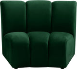 Infinity Modular Chair - Stylish Contemporary Seating with Soft Velvet and Deep Channel Tufting