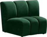Infinity Modular Chair - Stylish Contemporary Seating with Soft Velvet and Deep Channel Tufting