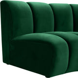 Infinity Modular Chair - Stylish Contemporary Seating with Soft Velvet and Deep Channel Tufting