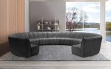 Infinity 11-Piece Modular Sectional Sofa - Contemporary Design with Deep Channel Tufting Comfort