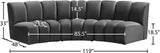 Infinity Modular Sectional Sofa - Soft Velvet Upholstery, Deep Tufting, Contemporary Design, Versatile Style