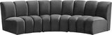 Infinity Modular Sectional Sofa - Soft Velvet Upholstery, Deep Tufting, Contemporary Design, Versatile Style