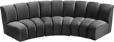 Infinity Modular Sectional Sofa - Soft Velvet Upholstery, Deep Tufting, Contemporary Design, Versatile Style