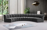 Infinity Modular 5-Piece Sectional Sofa - Luxurious Deep Channel Tufting & Modern Design Elegance