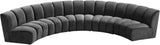 Infinity Modular 5-Piece Sectional Sofa - Luxurious Deep Channel Tufting & Modern Design Elegance