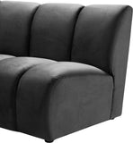 Infinity Modular 5-Piece Sectional Sofa - Luxurious Deep Channel Tufting & Modern Design Elegance