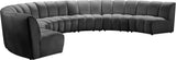 Infinity Modular 7-Piece Sectional Sofa - Soft Velvet, Contemporary Design for Versatile Living Spaces