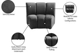 Infinity Modular Chair - Stylish Contemporary Seating with Soft Velvet and Deep Channel Tufting