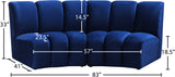 Infinity Modular Sectional Sofa - Luxurious Soft Upholstery with Deep Channel Tufting Design
