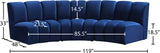 Infinity Modular Sectional Sofa - Soft Velvet Upholstery, Deep Tufting, Contemporary Design, Versatile Style
