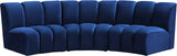 Infinity Modular Sectional Sofa - Soft Velvet Upholstery, Deep Tufting, Contemporary Design, Versatile Style