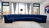 Infinity Modular 7-Piece Sectional Sofa - Soft Velvet, Contemporary Design for Versatile Living Spaces