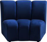 Infinity Modular Chair - Stylish Contemporary Seating with Soft Velvet and Deep Channel Tufting