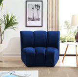 Infinity Modular Chair - Stylish Contemporary Seating with Soft Velvet and Deep Channel Tufting