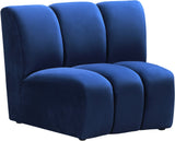 Infinity Modular Chair - Stylish Contemporary Seating with Soft Velvet and Deep Channel Tufting