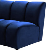 Infinity Modular Chair - Stylish Contemporary Seating with Soft Velvet and Deep Channel Tufting