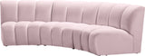 Infinity Modular Sectional Sofa - Soft Velvet Upholstery, Deep Tufting, Contemporary Design, Versatile Style
