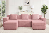 MARTHA 117" 3-Seater Sofa with 2 Ottomans