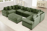 DESEO 138" Sectional Sofa with Ottoman