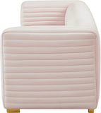 Ravish Velvet Sofa - Elegant Contemporary Design with Deep Channel Tufting & Stylish Metal Legs