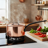Mauviel M'Heritage M'150 CI Sauce Pan With Cast Iron Handle, 2.8-Qt