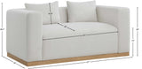 Alfie Loveseat - Cozy Contemporary Design with Plush Comfort, Perfect for Your Living Room Retreat