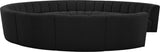 Infinity Boucle Fabric Modern 11pc. Modular Sectional Sofa with Deep Channel Tufting Design