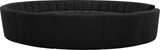 Infinity Boucle Fabric 12pc Modular Sectional Sofa with Deep Channel Tufting for Modern Living