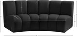 Infinity Boucle Fabric Contemporary 2-Piece Modular Sectional with Deep Channel Tufting Design