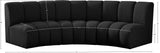 Infinity Modular Sectional Sofa - Contemporary 3-Piece Design with Deep Channel Tufting Comfort