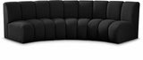 Infinity Modular Sectional Sofa - Contemporary 3-Piece Design with Deep Channel Tufting Comfort