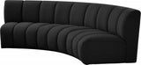 Infinity Modular Sectional Sofa - Contemporary 3-Piece Design with Deep Channel Tufting Comfort