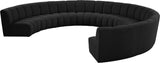 Infinity Boucle Fabric Modular Sectional Sofa - Contemporary Design with Deep Channel Tufting Comfort