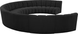 Infinity Boucle Fabric Modular Sectional Sofa - Contemporary Design with Deep Channel Tufting Comfort