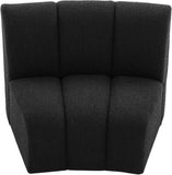 Infinity Boucle Fabric Modular Chair - Luxurious Deep Channel Tufting for Contemporary Living Spaces
