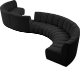 Infinity Boucle Fabric Modular Sectional Sofa – Luxurious Deep Channel Tufting & Contemporary Design