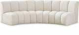 Infinity Modular Sectional Sofa - Contemporary 3-Piece Design with Deep Channel Tufting Comfort