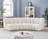 Infinity Modular Sectional Sofa - Contemporary 3-Piece Design with Deep Channel Tufting Comfort