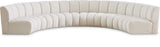 Infinity Boucle Fabric Modular Sectional Sofa - Contemporary Design with Deep Channel Tufting Comfort