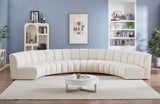 Infinity Boucle Fabric Modular Sectional Sofa - Contemporary Design with Deep Channel Tufting Comfort
