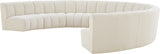 Infinity Boucle Fabric Modular Sectional Sofa – Luxurious Deep Channel Tufting & Contemporary Design