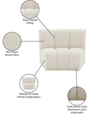 Infinity Boucle Fabric Modular Chair - Luxurious Deep Channel Tufting for Contemporary Living Spaces