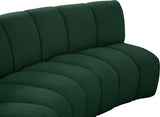 Infinity Boucle Fabric Soft Contemporary 10pc Modular Sectional with Deep Channel Tufting Design