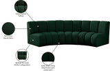 Infinity Modular Sectional Sofa - Contemporary 3-Piece Design with Deep Channel Tufting Comfort