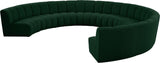 Infinity Boucle Fabric Modular Sectional Sofa - Contemporary Design with Deep Channel Tufting Comfort